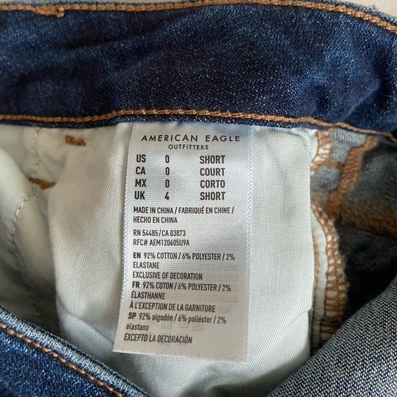 american eagle - dark blue highest rise jeggings + super stretch - Picture 4 of 4